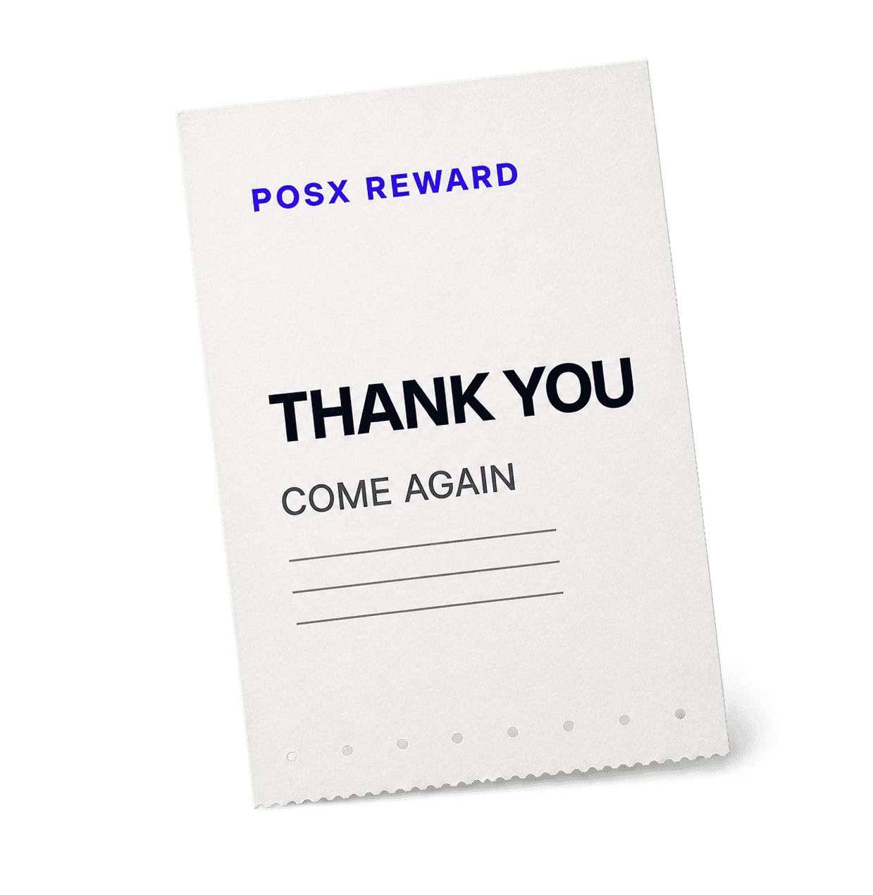 POSX reward receipt